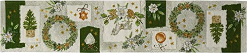Sander Tischset Platzset Christmas Time Weihnachten Gobelin 32 x 48cm Artikel 97264 Fb. 40 rot weinrot grün