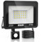 JESLED LED Strahler mit Bewegungsmelder , 20W 2200LM Superhell Strahler Außen, 6000K Kaltweiß Außenstrahler, IP66 Wasserdicht Scheinwerfer für Garten, Innenhöfe, Garage, Haus