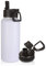 Volhoply 1 Litre Water Bottle with Straw & Spout Lid,Insulated Sports Water Bottle,Double Wall Vacuum Stainless Steel Tumbler,Leak Proof Wide Mouth Metal Flask,Keeps Cold or Hot for Travel (White,1)