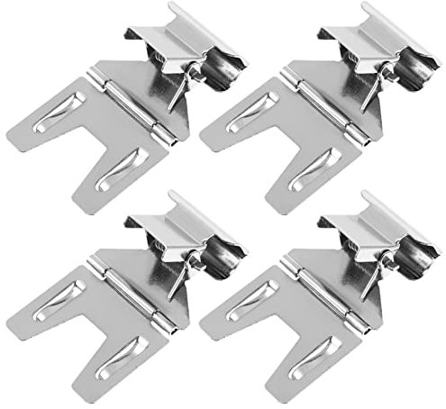 Baluue Preisanzeige 4 Klemmclips Metall Brotst?nderhalter Schild Tragbarer Clip - Obstladen- Etikettenst?nder - Supermarkt Einzelhandel Lebensmittel Kuchen Schüsselclips