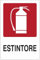 Estintore - CARTELLO SEGNALETICO in Adesivo Resistente, Pannello in Forex o Pannello In Alluminio (PANNELLO IN FOREX 20X31 CM)