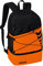 Erima Unisex Six Wings Rucksack mit Bodenfach, orange/schwarz, 1