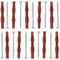 AERZETIX - C65005 - Set di 10 tasselli 10x100mm per mattoni forati/cemento cellulare + 10 viti Ø6x100mm con testa fresata - in nylon/metallo - fissaggio materiali cavi lavoro costruzione perforazione