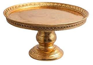 Kuchenständer ServierStänder Retro Light Luxury Golden Cake Tray Dessert Tischdekoration Haushalts-Snack-Tablett Hochzeit Display-Ständer Requisiten for Zeremonie-Schrank-Layout Tortenständer (Size :