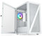 Vetroo M05 White Compact Computer Case Micro ATX Mini ITX Type-C Ready Lucency 4mm Tempered Glass Mesh Panel Pre-Installed Rear 120mm Addressable RGB Fan 240mm Radiator Support