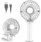 Easylife Rechargeable Fan, Hand Held Fan with 3 Settings, Foldable Handheld Fan with USB Cable H20.5xW10.4xD4.4cm- Fully Guaranteed | White