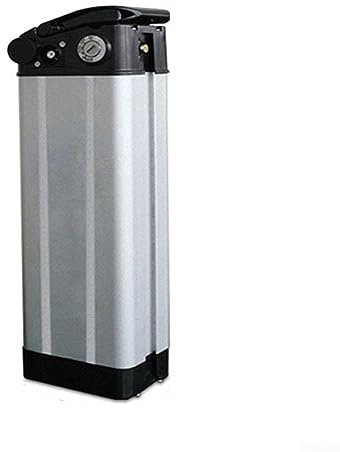 DAZZLEEX Boîte de Batterie de vélo électrique Alliage d'aluminium + PVC Matériau 36V 48VEbike Étui de Support de Grande capacité (Femelle + Con)