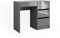 Vicco Schminktisch Sherry, Grau Hochglanz, 90 cm mit 4 Schubladen