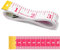 Bedzzatore Red Measuring Tape 150cm - Dual Scale Body Measuring Tape for Weight Loss, Tailoring, Flexible Tape Measure, All-Purpose Measuring Tape