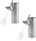 Beldray COMBO-9037 Set – 2 Pack Bathroom Toilet Bowl Brush with Stiff Bristles, Hygienic Holder with Lid Design, Deep Clean, Slim for Easy Storage, Stainless Steel, One Size