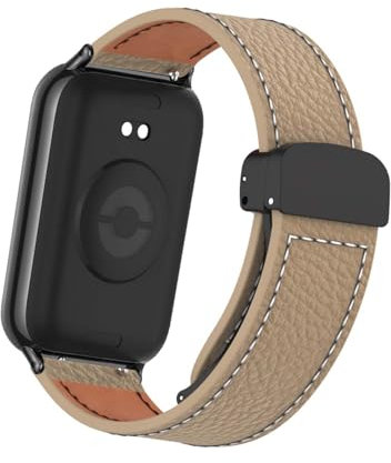 KUWAI Armbänder für OPPO Watch Free ArmBand, PU Leder Magnetisch Armbänder mit OPPO Watch Free ArmBand für Herren Damen Armband mit OPPO Watch Free (E)