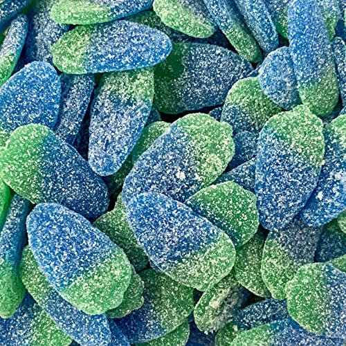 Giant Sour Blue Raspberries 200g Treat Bag by The Gourmet Sweet Company