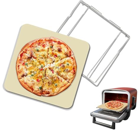 Ninja 12 Pizza Stone with Rack for Oven and Grill Baking, Fits Ninja Woodfire OO100 Series Outdoor Oven