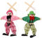 BESTonZON 4 Stück Marionette Clown Plüschtier Clownpuppe Plüsch Kinderspielzeug interaktives Puppen Holzpuppe Handpuppe hebe den Draht ziehen ist