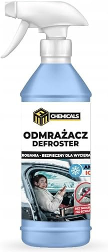 MRM CHEMICALS 2X Scheiben-Entfroster Spray Auto 1L 1 Liter Sprühflasche Scheibenenteiser, Enteisen ohne Kratzen für Scheiben, Spiegel und Schlösser, Wirksam Bis -40° C, Sicher für Dichtungen