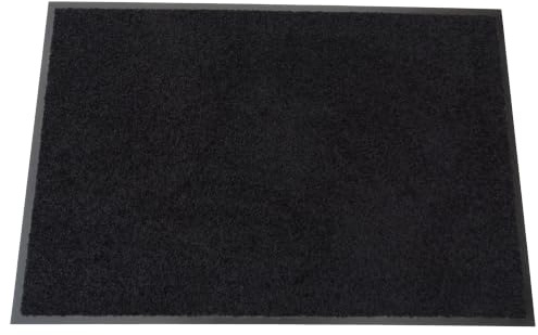 Schmutzfangmatte Kiel | Fußmatte | 30 °C waschbar, Schwarz, 40 x 60 cm