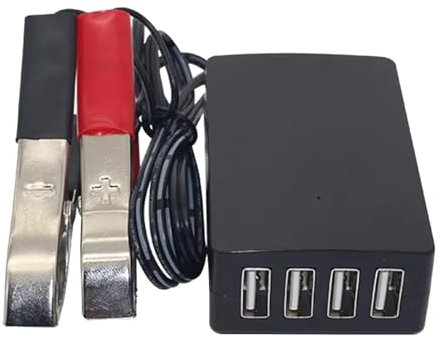 Chargeur de Batterie 12 V à 24 V | Transformateur de téléphone Portable | Onduleur de Voiture DC 12 V-240 V | Ports de Charge USB A USB C 3a | Chargeur Multi-appareils largement Applicable pour