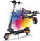 E Scooter,Elektro Elektroroller Erwachsene Elektroscooter,E Roller Offroad,Elektro Scooter Roller,(60 Km Reichweite,48V15.6Ah,150 KG Tragkraft)-G2PRO