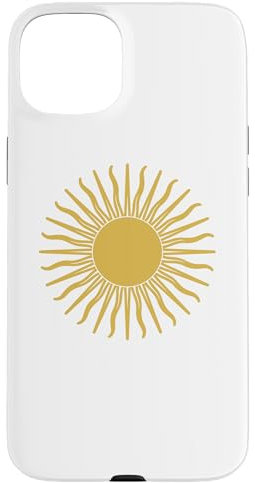 Hülle für iPhone 15 Plus Sol de Mayo Golden Sun Weiß