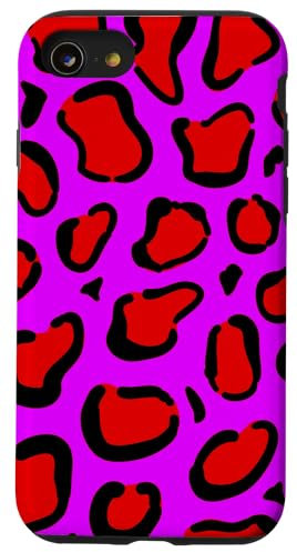 Imprimé léopard rose fluo Coque pour iPhone SE (2020) / 7 / 8
