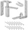 Fenghome 304 Stainless Steel Door Pivot Hinges, Self-Return Heavy Duty Swinging Door Hardware for Cafe, Bar, and Swing Doors, Self-Closing Hinges (Silver)