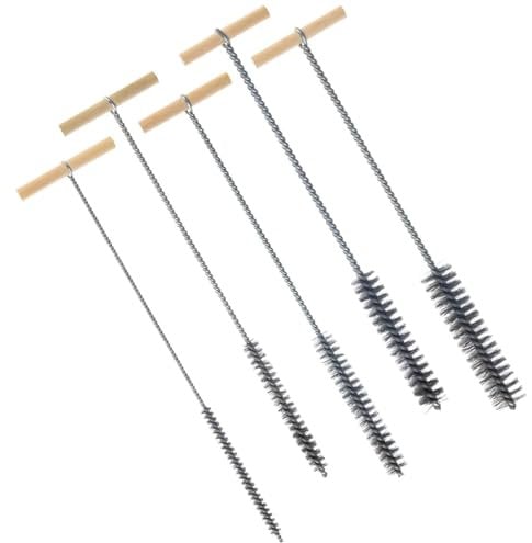 VOANZO 5PCS Pipe Cleaner Brush Set 8 mm/12 mm/16 mm/20 mm/25 mm Drill Hole Brush for Cleaning for Efficient Drill Hole Cleaning