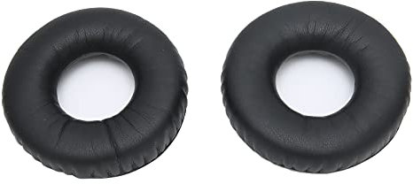 Ear Pads Cushion: Compatible with Sennheiser HD25 Headset, Headphone Pads Replacement, Sponge and Leather Headphone Accessory, Black, 2Pcs
