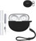 Silicone Protective Case for OnePlus Nord Buds 3 Pro Earbuds - Durable and Eco-Friendly Bluetooth Earphone Cover with Precise Holes and Charging Compatibility - Shock-proof, Comfortable Touch,Black