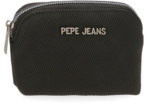 Pepe Jeans Gala Geldbörse schwarz 11,5 x 8,5 x 1,5 cm Kunstleder von Joumma Bags
