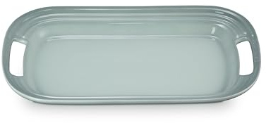 Le Creuset Stoneware Serving Platter, 14 in., Sea Salt
