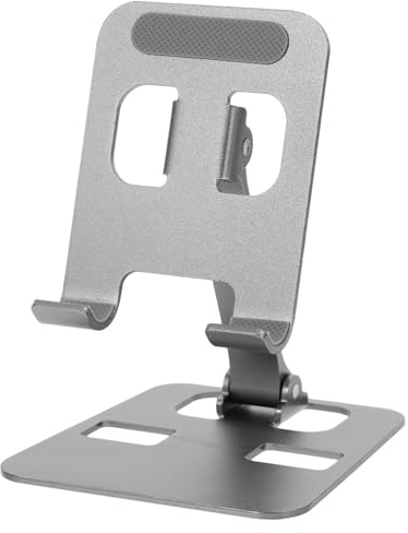 JOINPAYA Support Réglable en Smartphone Alliage pour Tablette D'aluminium Pliable, Stable Bureau et Surfaces Planes