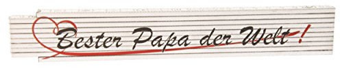 Zollstock Logo - Bester Papa der Welt - mit Herz-Design Geschenk Vater-Tag Geburtstag