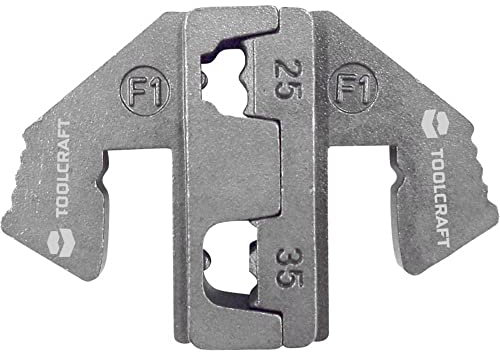 TOOLCRAFT PLE-0F1 Crimp-Einsätze Aderendhülsen Quetschbereich: 25 bis 35 mm² Passend für Marke (Zangen): TOOLCRAFT PZ-5