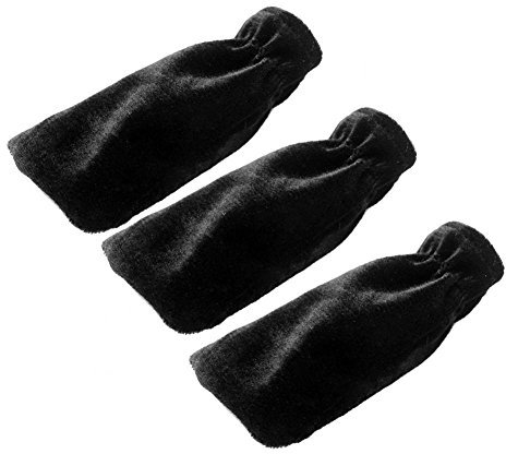 Qiilu Piano Pedal Cover, 3Pcs Pleuche Piano Pedal Schutzhülle Case Musikinstrumente Zubehör(schwarz)