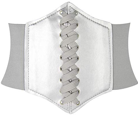 HANERDUN Damen Gürtel Elastischer Breiter Schnürgürtel Korsett Stretchgürtel Weiter Taille Belt Vintage Kleid Taillengürtel