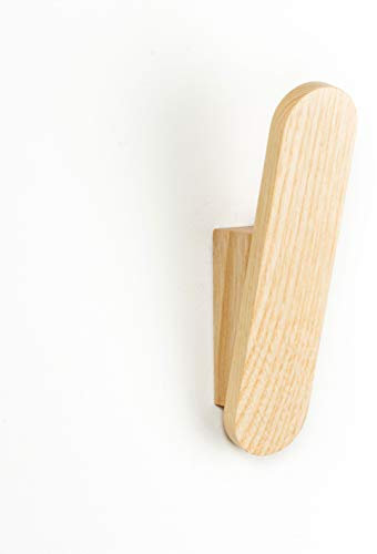 tallo Single Wooden Wall Hooks, Made from Responsibly-sourced Timber, Maple
