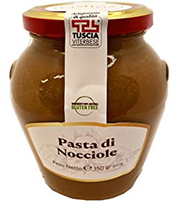 CIMINA - Pasta di nocciola Tonda Gentile Romana pura al 100%- Base per gelato, confezione da 350g