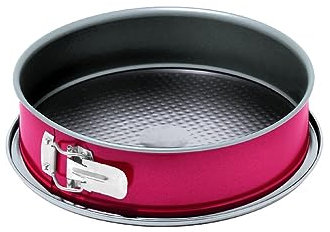 Guardini, Molde desmontable 1 fondo Ø 26 cm, Fondo antigoteo, Acero con revestimiento antiadherente, Rojo y Gris, Made in Italy, Línea Rossana