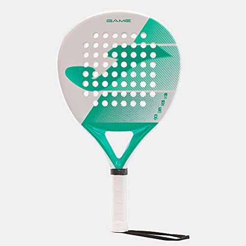 GAME PADDLE RACKET WHITE TURQUOISE