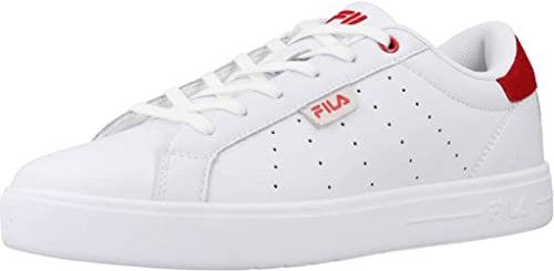 FILA Damen LUSSO V wmn Sneaker, White Red, 36 EU