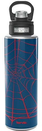 Tervis Marvel Spider-Man Bouteille d'eau en acier inoxydable à large goulot 1,2 l