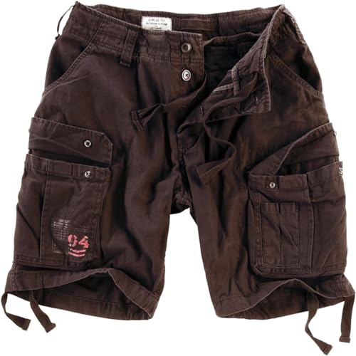 Surplus Raw Vintage Airborne Vintage Herren Cargo Shorts, braun, XL