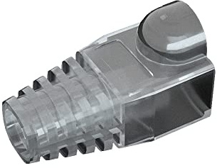 VIVOCH 50 Pcs Cat5 Cat5E Cat6 Strain Relief Boot, RJ45 Plug Connector Cover Modular Network Plug Connector Cap Cable Connector Boots, Transparent