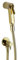 Damast - Hygienisches Duschset in Goldfarbe mit Absperrhahn 18127 - RUB11174 - Gold