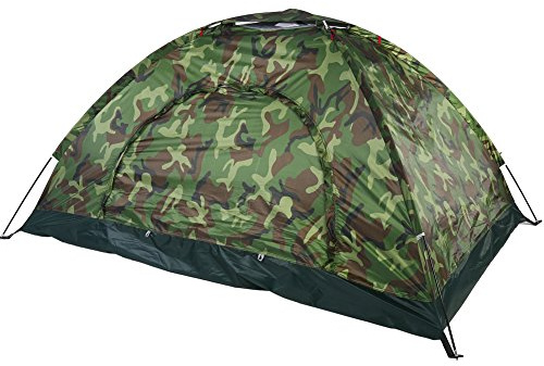 Fauitay Doppeltes Tarnzelt UV-Schutz Wasserdichtes 2-Personen-Zelt Outdoor-Camping-Wandern