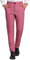 Pantalon habillé à carreaux pour homme – Pantalon chino confortable extensible à l'avant plat avec poches, rose, XXL