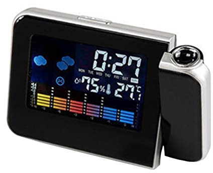 Artibetter Wecker Projektorwecker Deckenprojektionsuhr Projektor Für Decke Projektoruhr Wandzeitprojektionsuhr Heimwanddekoration Projektionswecker Uhrprojektor Radio Schwarz Wecker Digital