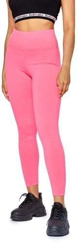 Bellivalini Leggins Largos para Mujer con Cintura Alta Neón Mallas de los 80 Fiesta Deporte Disco BLV50-295 (Rosa, S)