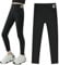 HOTUT Leggings Mädchen, high Waist Sport Leggings, Basic Lange Sporthose Kinder, Sportleggings mädchen Elastisch Fitness Hose, Sporthosen Einfarbig für Tanz Yoga Alltag