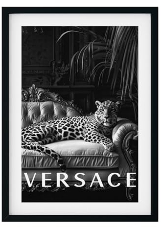 MJ-GRAPHICS® | Mood Poster Set Fashion Luxus - Schwarz-Weiß - Elegant, Luxuriös, Boutique Lifestyle, Jaguar - Dekorative Wandkunst Premium für Schlafzimmer Wohnzimmer - A3 Kunstdrucke - ohne Rahmen